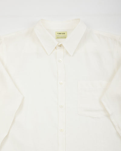 De Bonne Facture Essential Shirt - Off White Belgian Light Linen - Standard & Strange