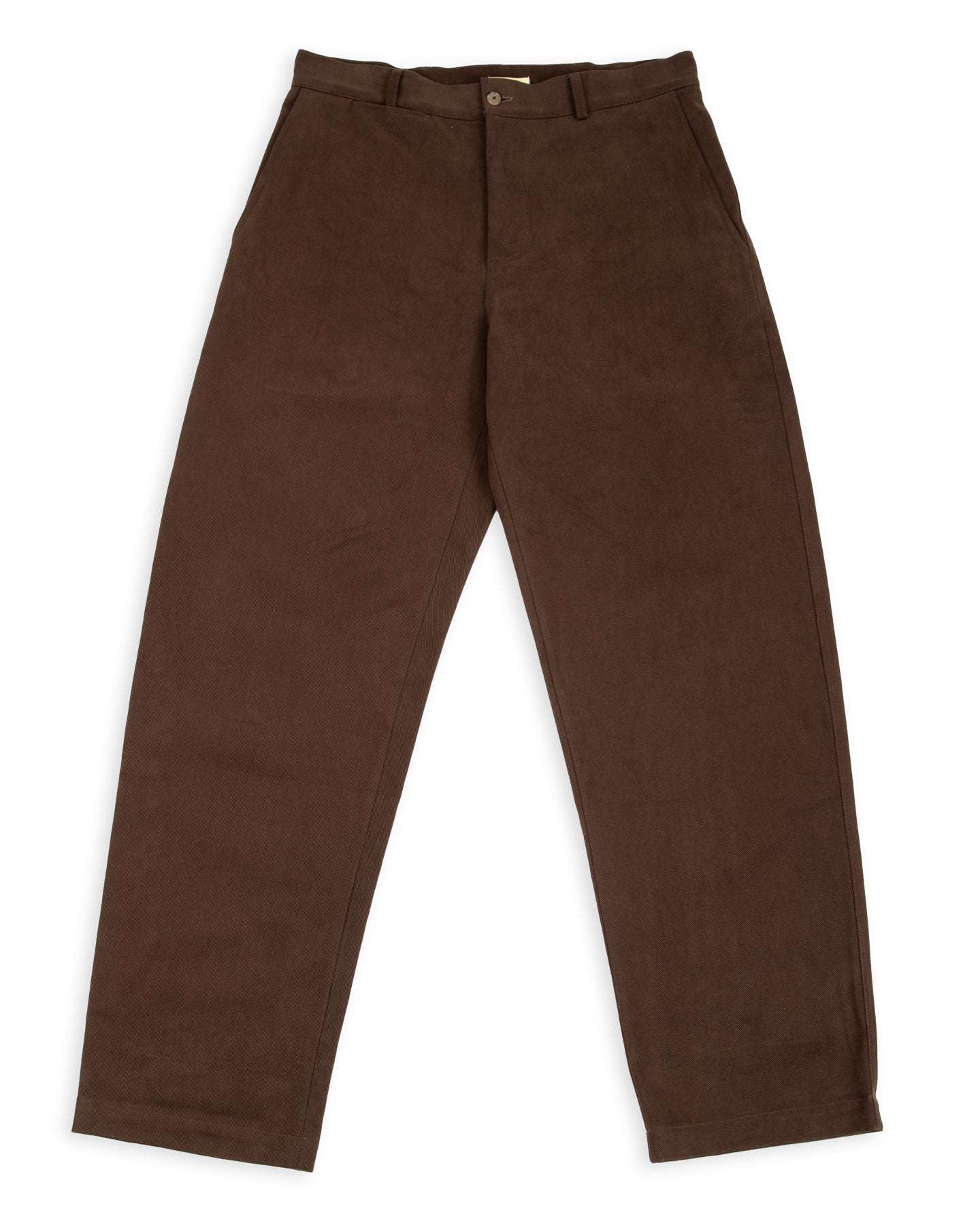 De Bonne Facture Balloon Trousers - Bark Brown Heavy Cotton Drill - Standard & Strange