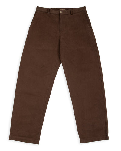 De Bonne Facture Balloon Trousers - Bark Brown Heavy Cotton Drill - Standard & Strange