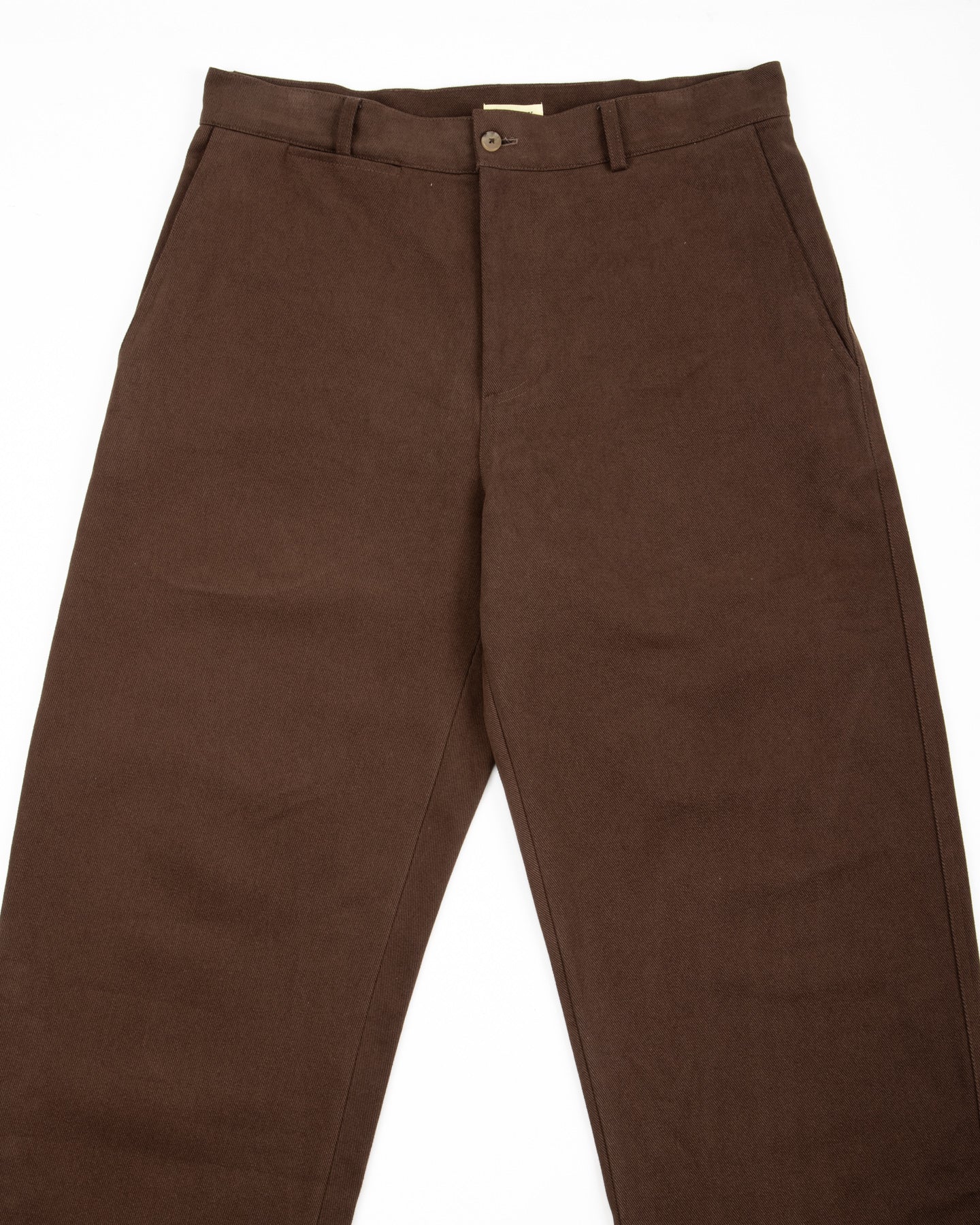 De Bonne Facture Balloon Trousers - Bark Brown Heavy Cotton Drill - Standard & Strange