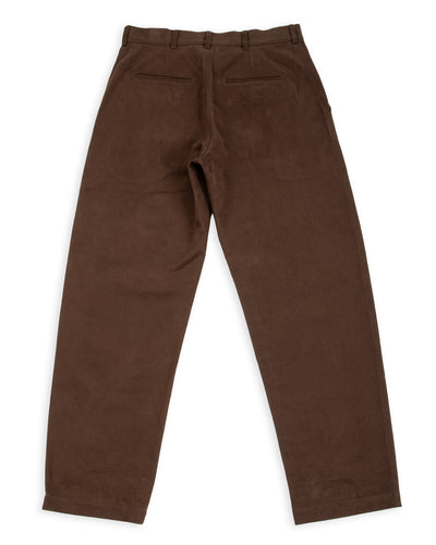 De Bonne Facture Balloon Trousers - Bark Brown Heavy Cotton Drill - Standard & Strange