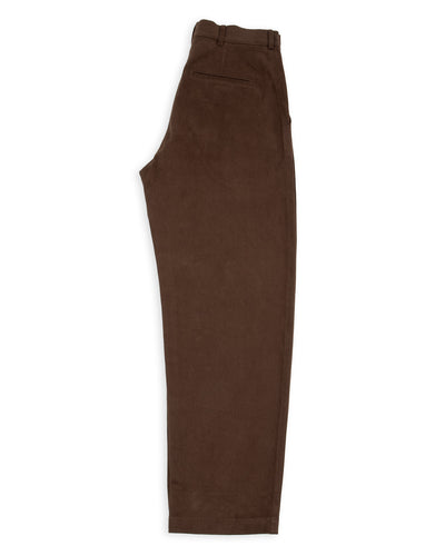 De Bonne Facture Balloon Trousers - Bark Brown Heavy Cotton Drill - Standard & Strange