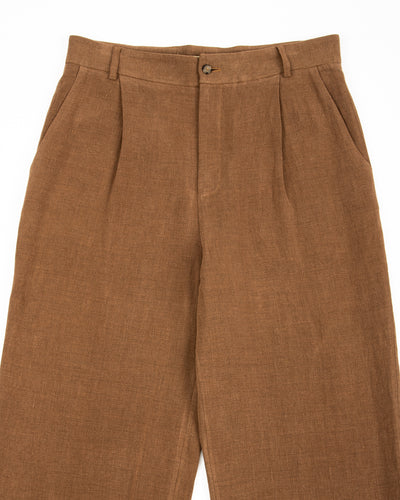 De Bonne Facture Grandad Trousers - Cinnamon Wool - Standard & Strange
