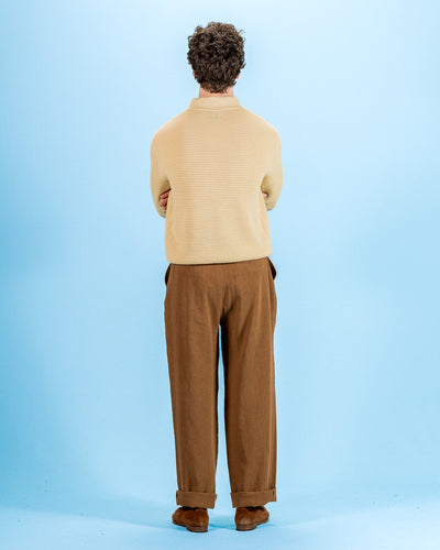 De Bonne Facture Grandad Trousers - Cinnamon Wool - Standard & Strange