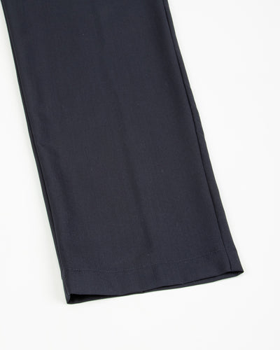 De Bonne Facture One Pleat Trousers - Navy Wool - Standard & Strange