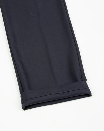 De Bonne Facture One Pleat Trousers - Navy Wool - Standard & Strange
