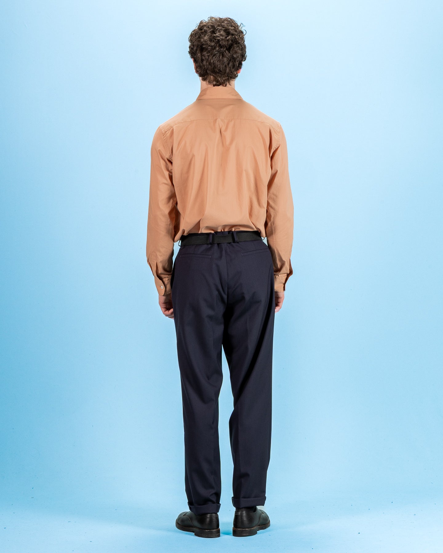 De Bonne Facture One Pleat Trousers - Navy Wool - Standard & Strange