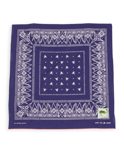 Kapital Fastcolor Selvedge Bandanna (ORIGAMI) - Purple - Standard & Strange