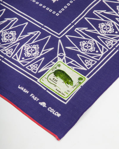Kapital Fastcolor Selvedge Bandanna (ORIGAMI) - Purple - Standard & Strange