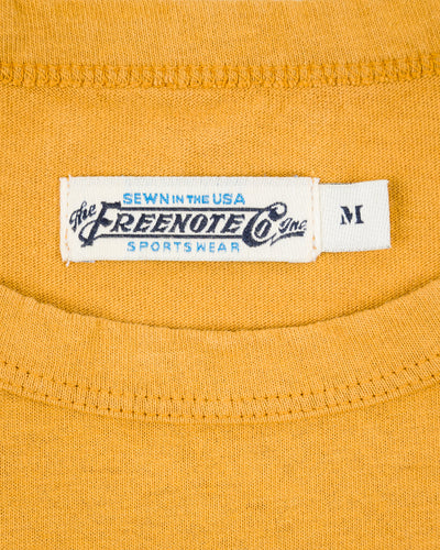 Freenote 9oz Pocket Tee - Mustard - Standard & Strange