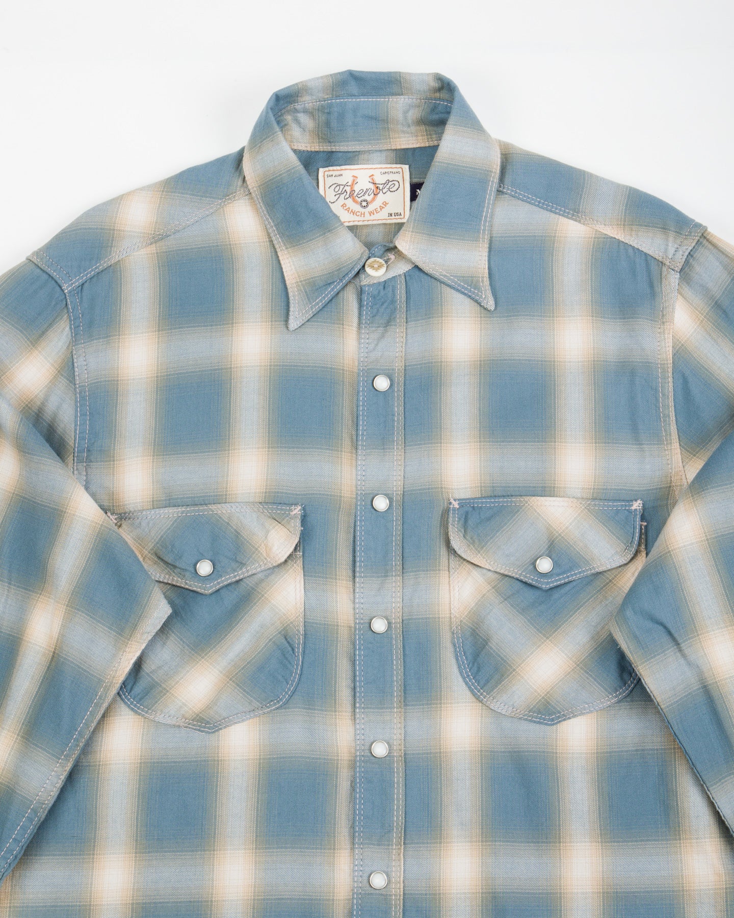 Freenote Bodie Shirt - Clear Blue Plaid - Standard & Strange