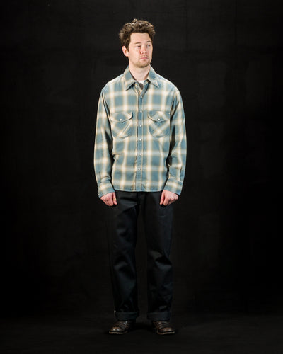Freenote Bodie Shirt - Clear Blue Plaid - Standard & Strange