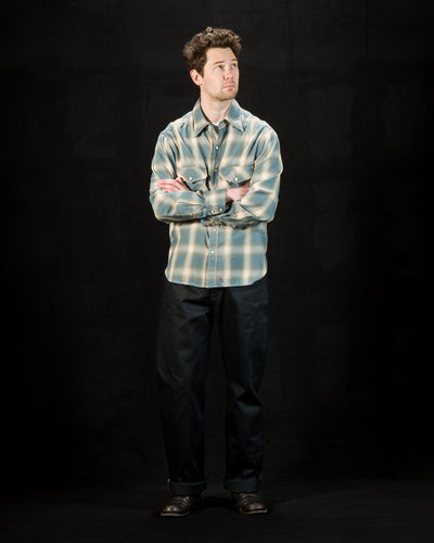 Freenote Bodie Shirt - Clear Blue Plaid - Standard & Strange