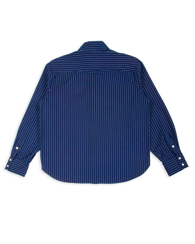 Freenote Bodie Shirt - Indigo Wabash Stripe - Standard & Strange