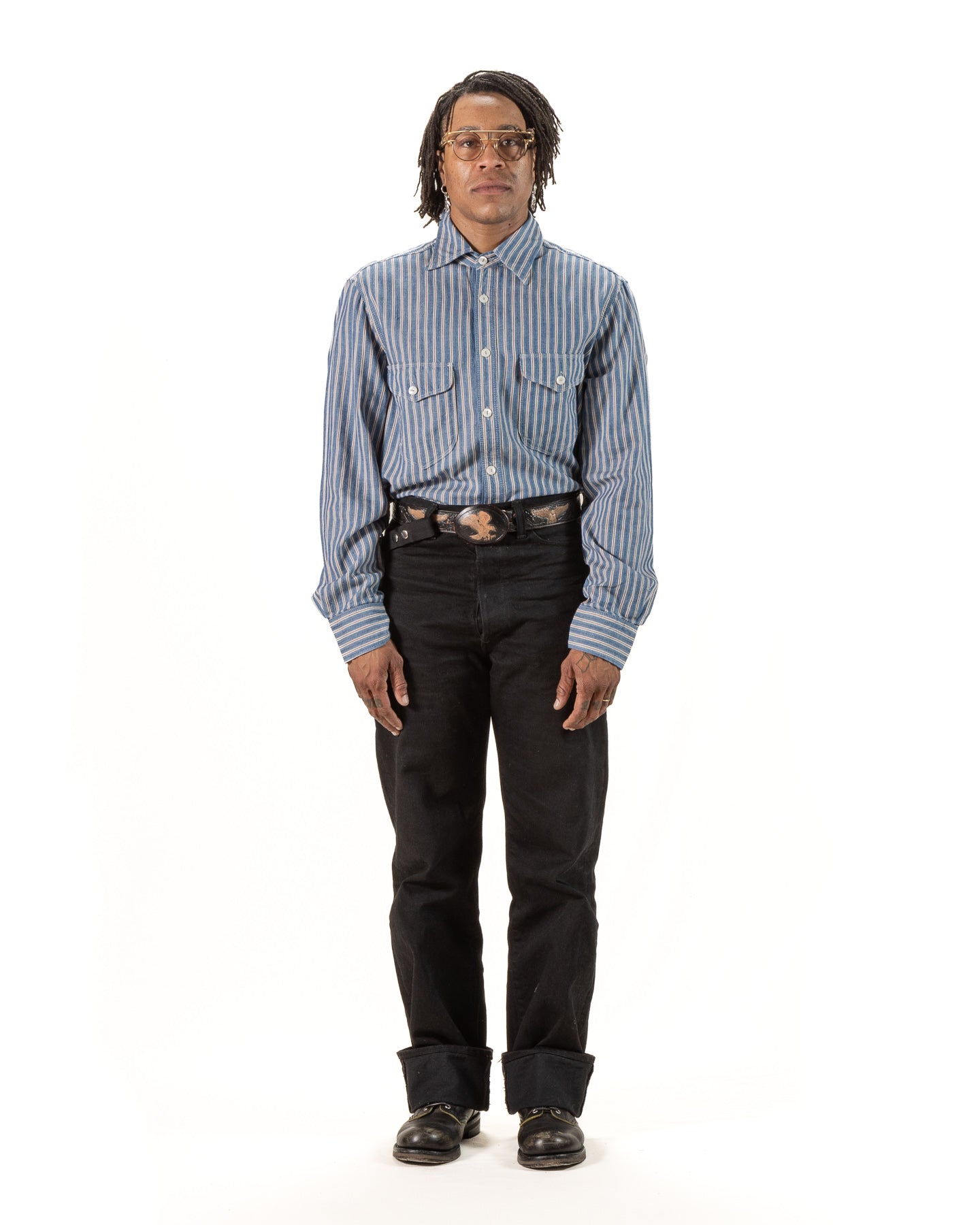 Freenote Bodie Shirt - Selvedge Stripe - Standard & Strange
