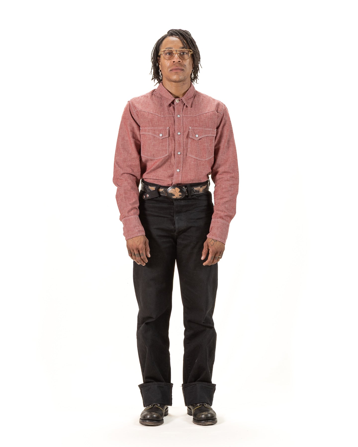 Freenote Calico Shirt - Dusty Red - Standard & Strange