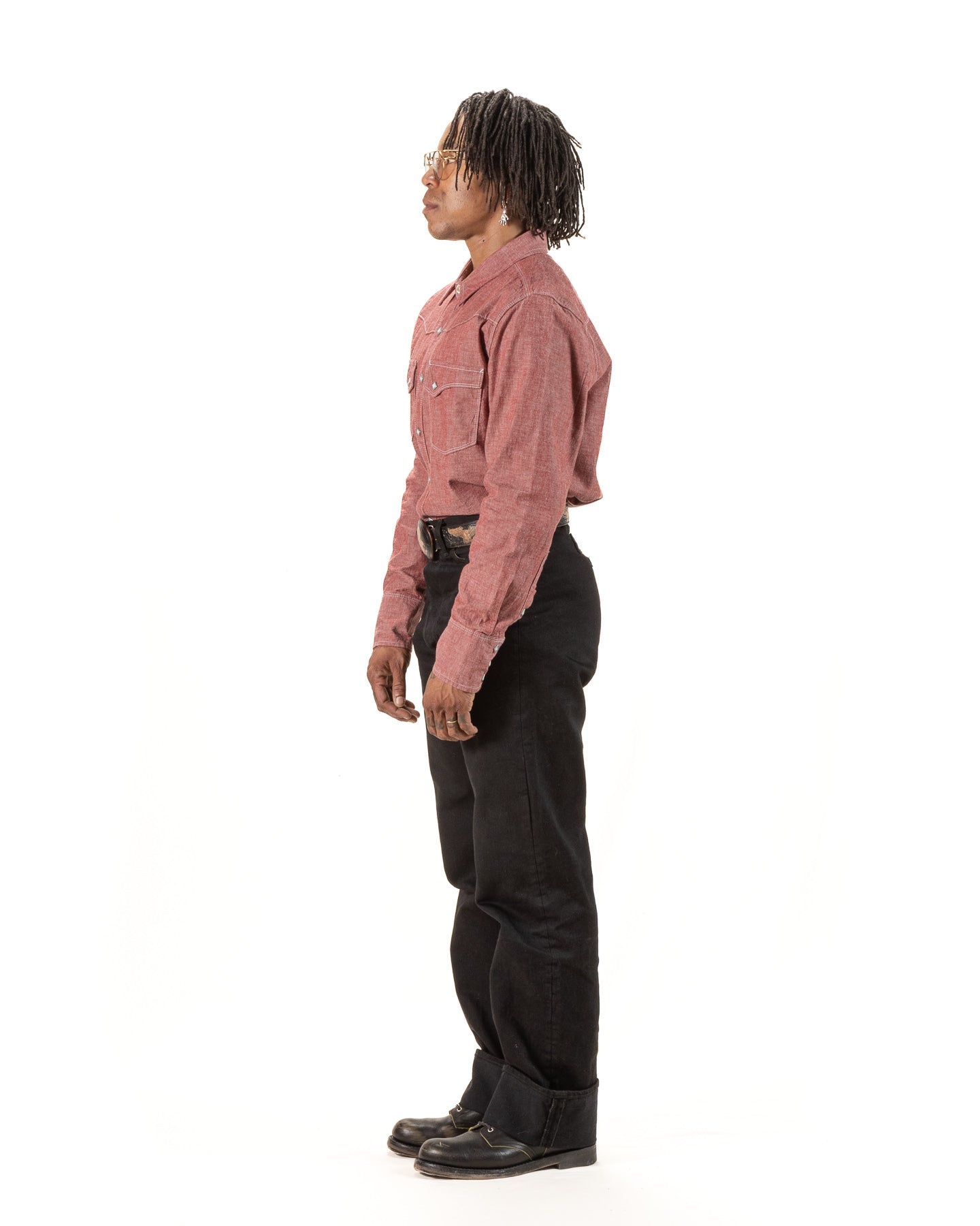 Freenote Calico Shirt - Dusty Red - Standard & Strange