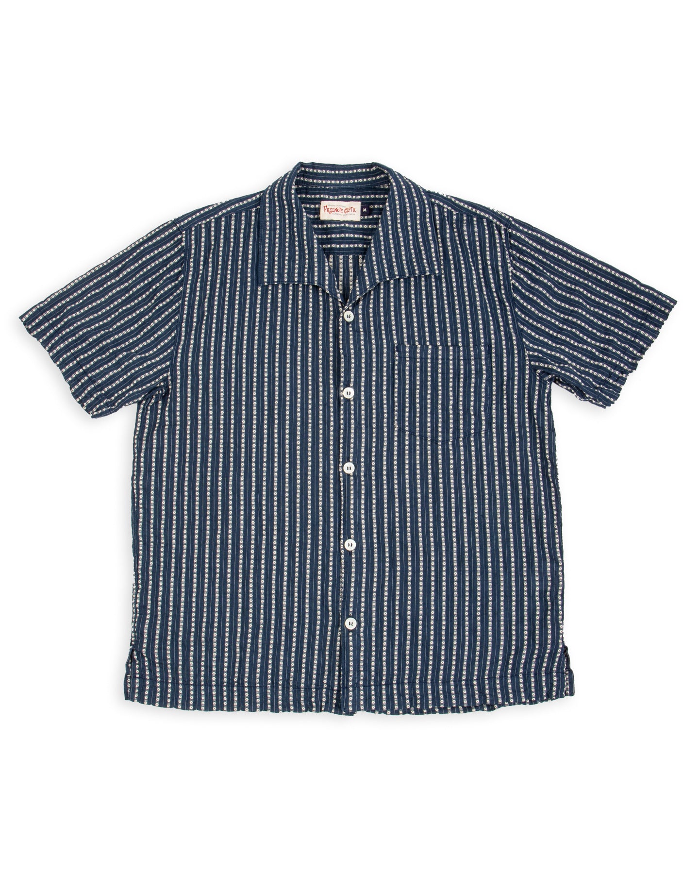 Freenote Cayucos S/S Shirt - Jacquard Navy - Standard & Strange