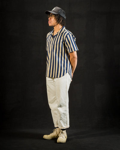 Freenote Dayton Shirt - Indigo Wide Stripe - Standard & Strange