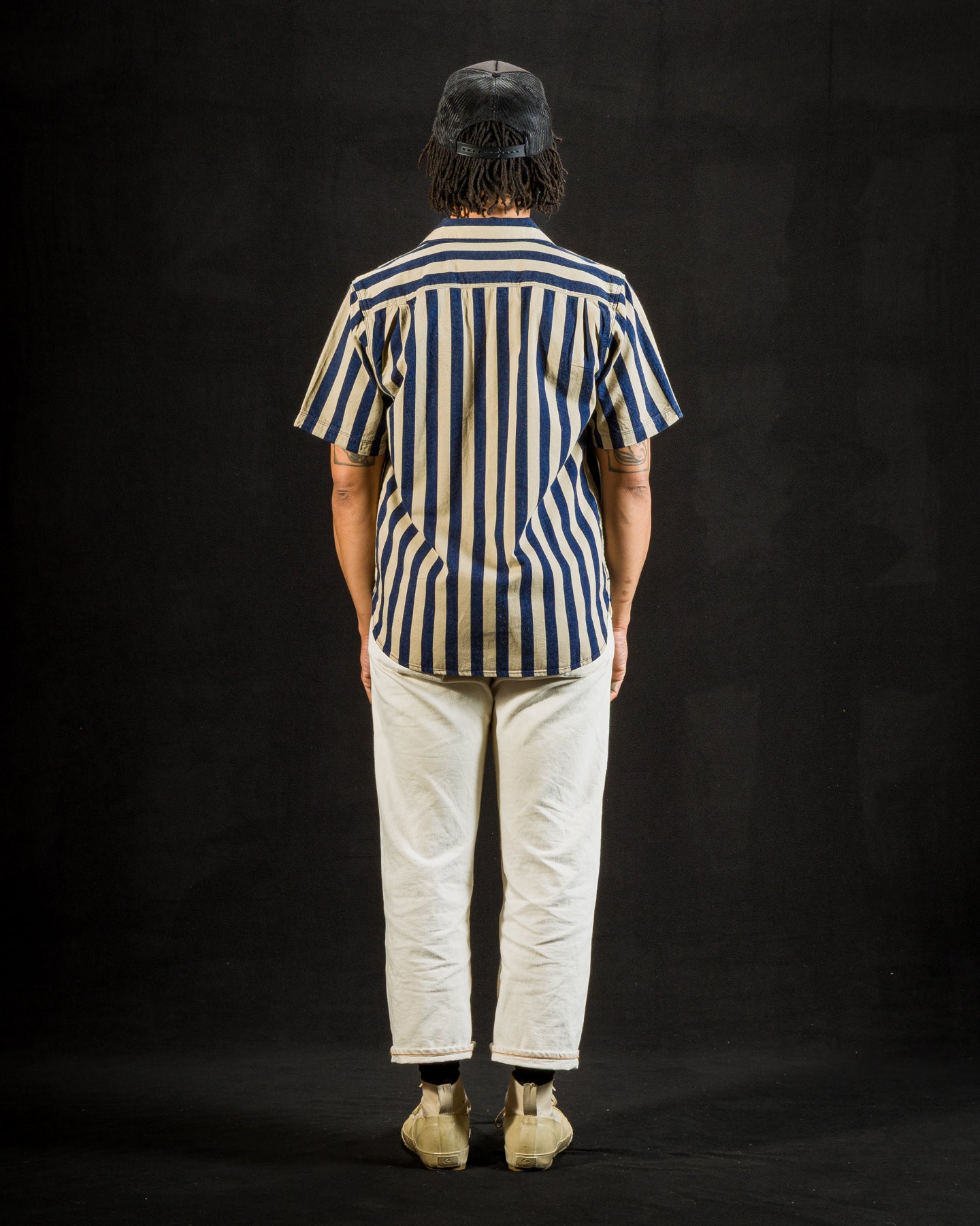 Freenote Dayton Shirt - Indigo Wide Stripe - Standard & Strange