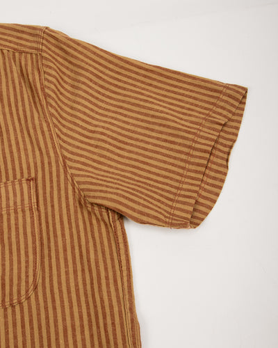 Freenote Dayton Shirt - Terracotta Stripe - Standard & Strange