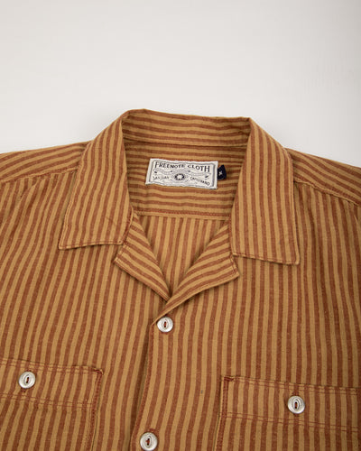 Freenote Dayton Shirt - Terracotta Stripe - Standard & Strange