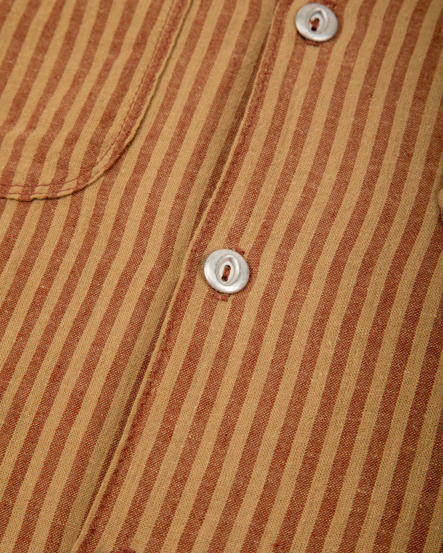Freenote Dayton Shirt - Terracotta Stripe - Standard & Strange