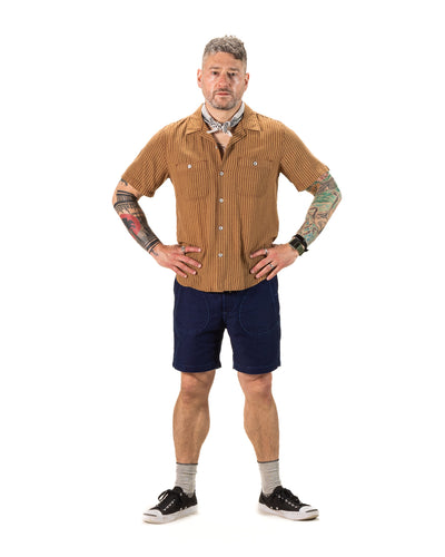 Freenote Dayton Shirt - Terracotta Stripe - Standard & Strange