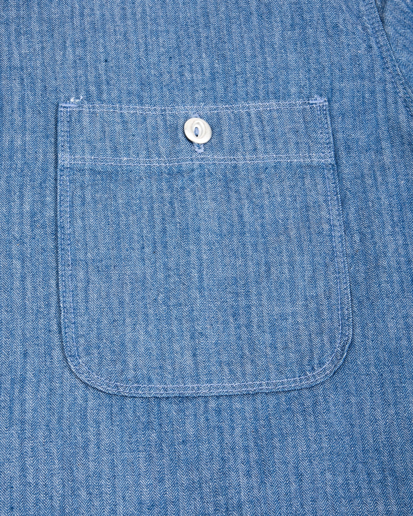 Freenote Dayton Shirt S/S - Blue Herringbone - Standard & Strange