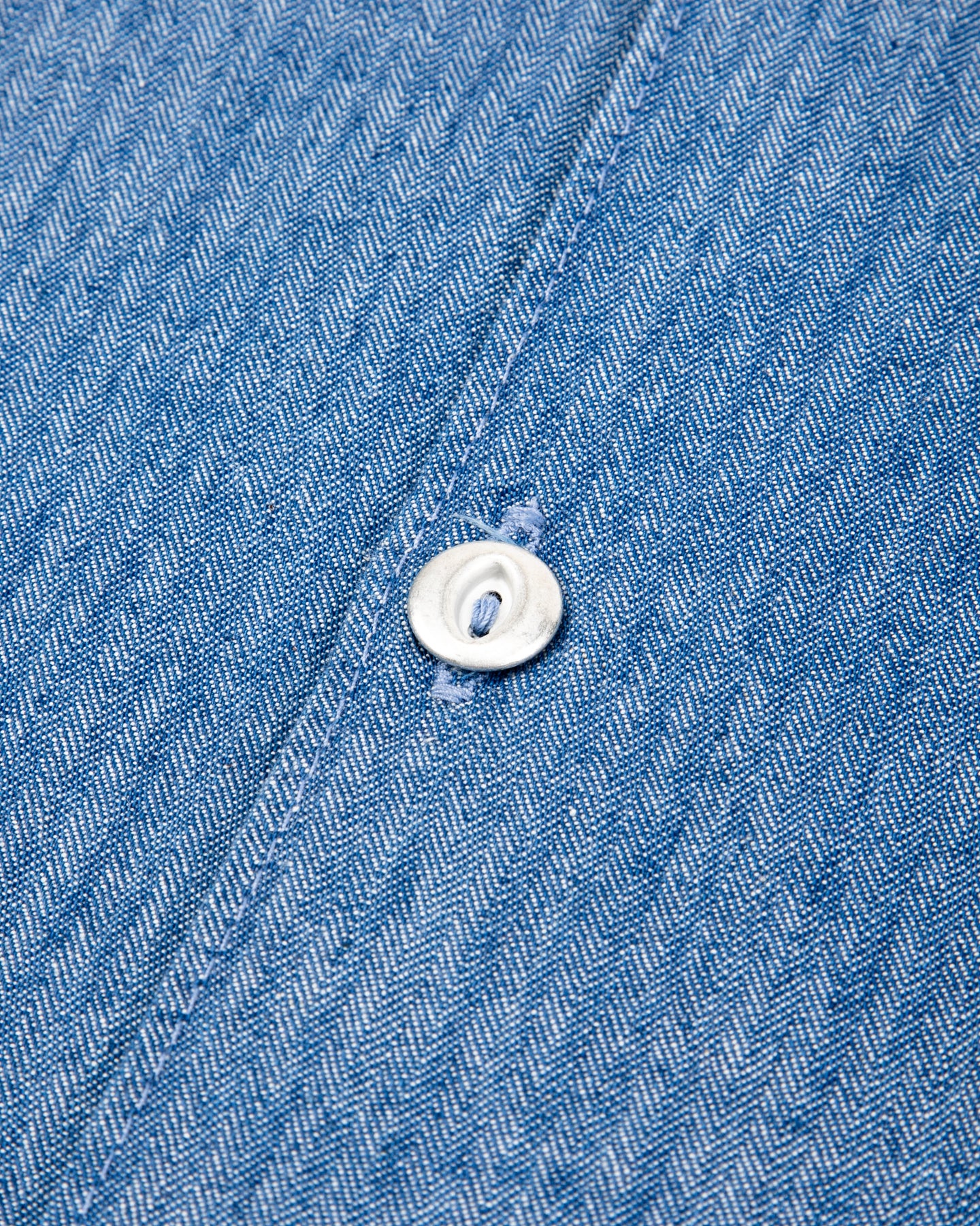 Freenote Dayton Shirt S/S - Blue Herringbone - Standard & Strange