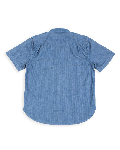 Freenote Dayton Shirt S/S - Blue Herringbone - Standard & Strange