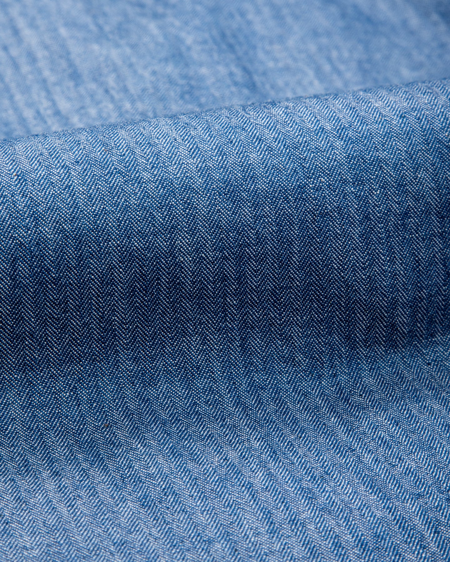 Freenote Dayton Shirt S/S - Blue Herringbone - Standard & Strange