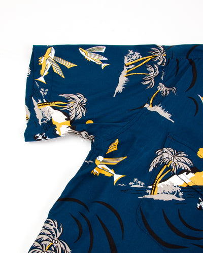 Freenote Dean Double Pocket - Navy Flying Fish - Standard & Strange