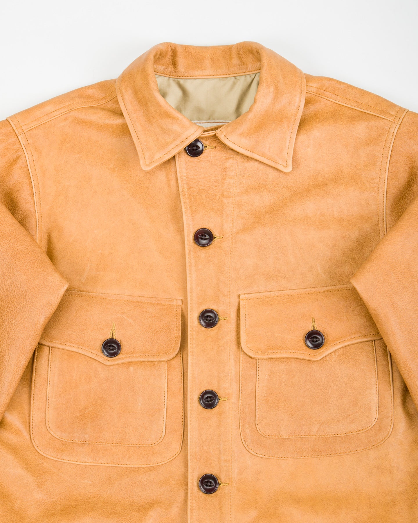 Freenote Grafton Leather Jacket - Tan Horsehide - Standard & Strange