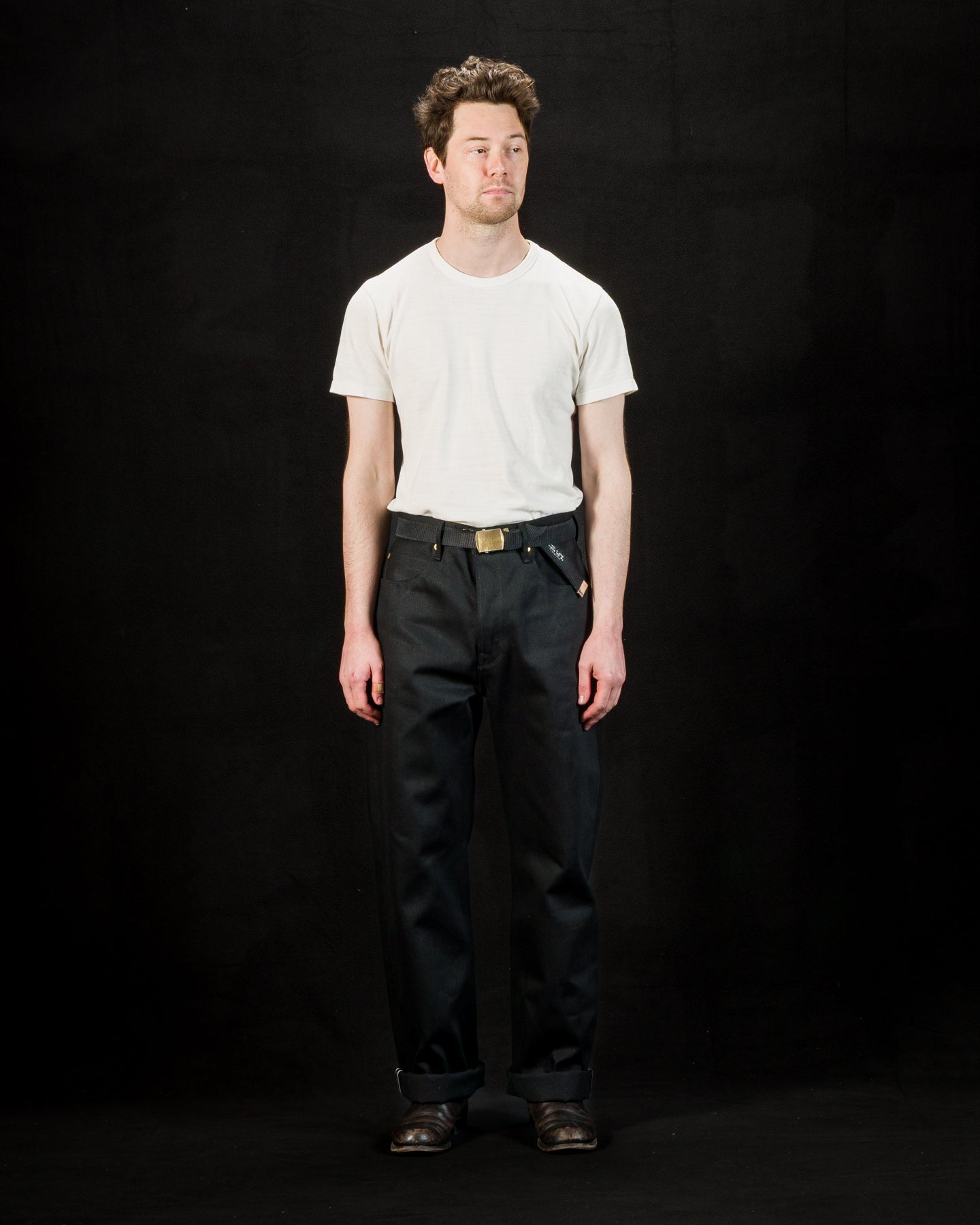 Freenote Modesto Straight Fit - 15.75oz Black/Black - Standard & Strange
