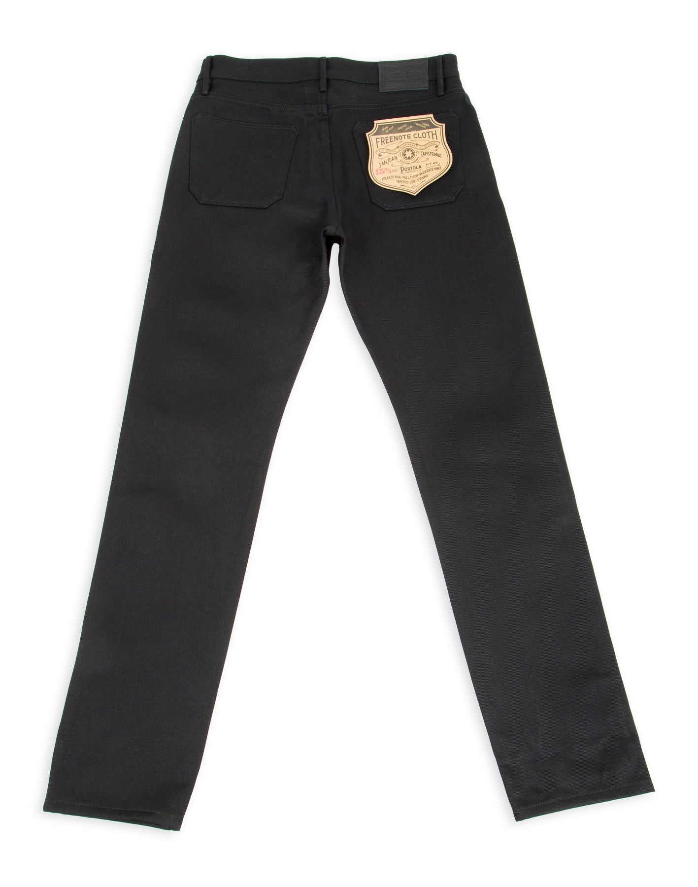 Freenote Portola Classic Taper - 15.75oz Black/Black - Standard & Strange