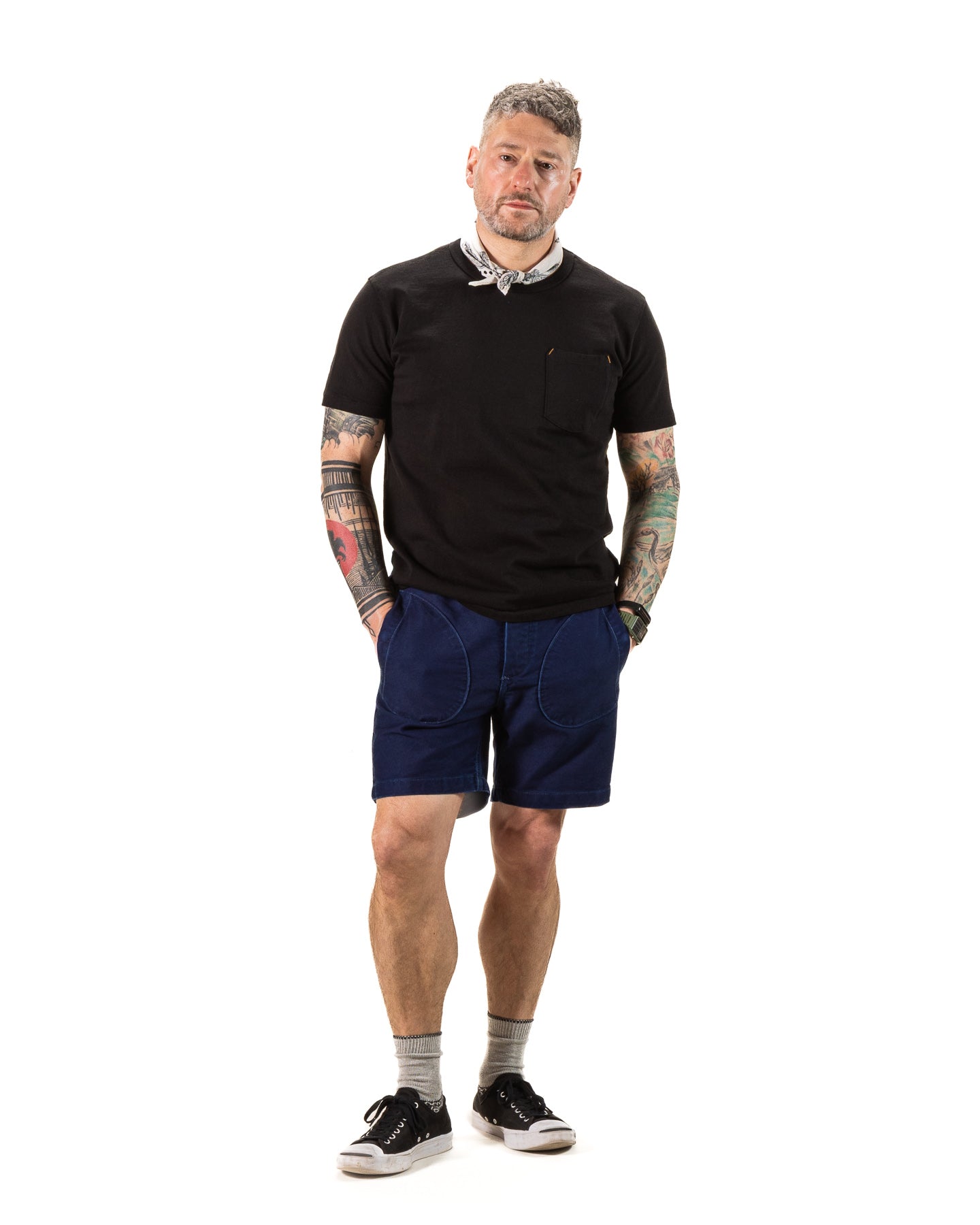 Freenote Premium Deck Shorts - Indigo Jungle Cloth - Standard & Strange