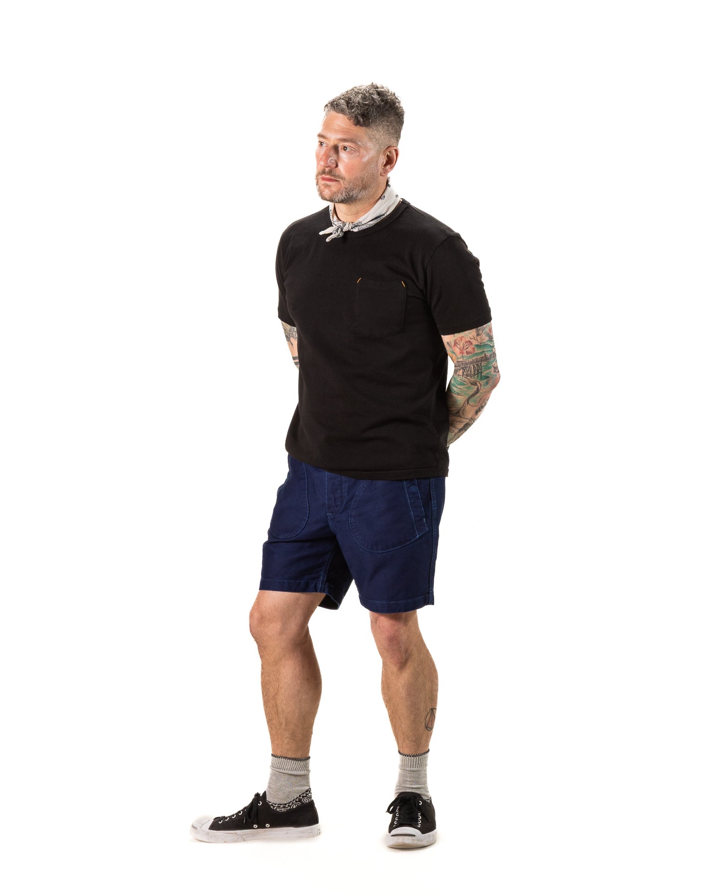 Freenote Premium Deck Shorts - Indigo Jungle Cloth - Standard & Strange
