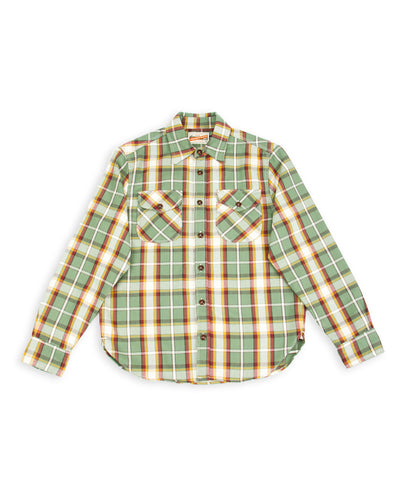 Freenote Wells Workshirt - Aloe Green Plaid - Standard & Strange