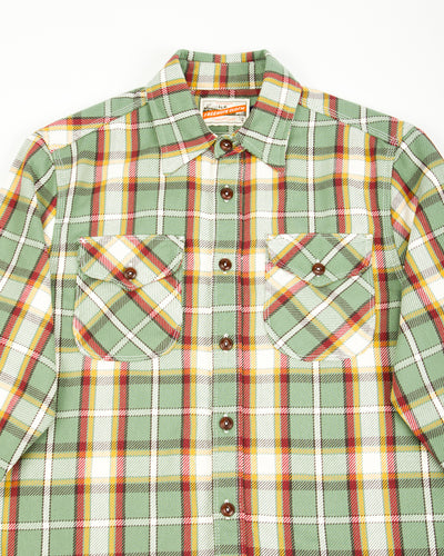 Freenote Wells Workshirt - Aloe Green Plaid - Standard & Strange