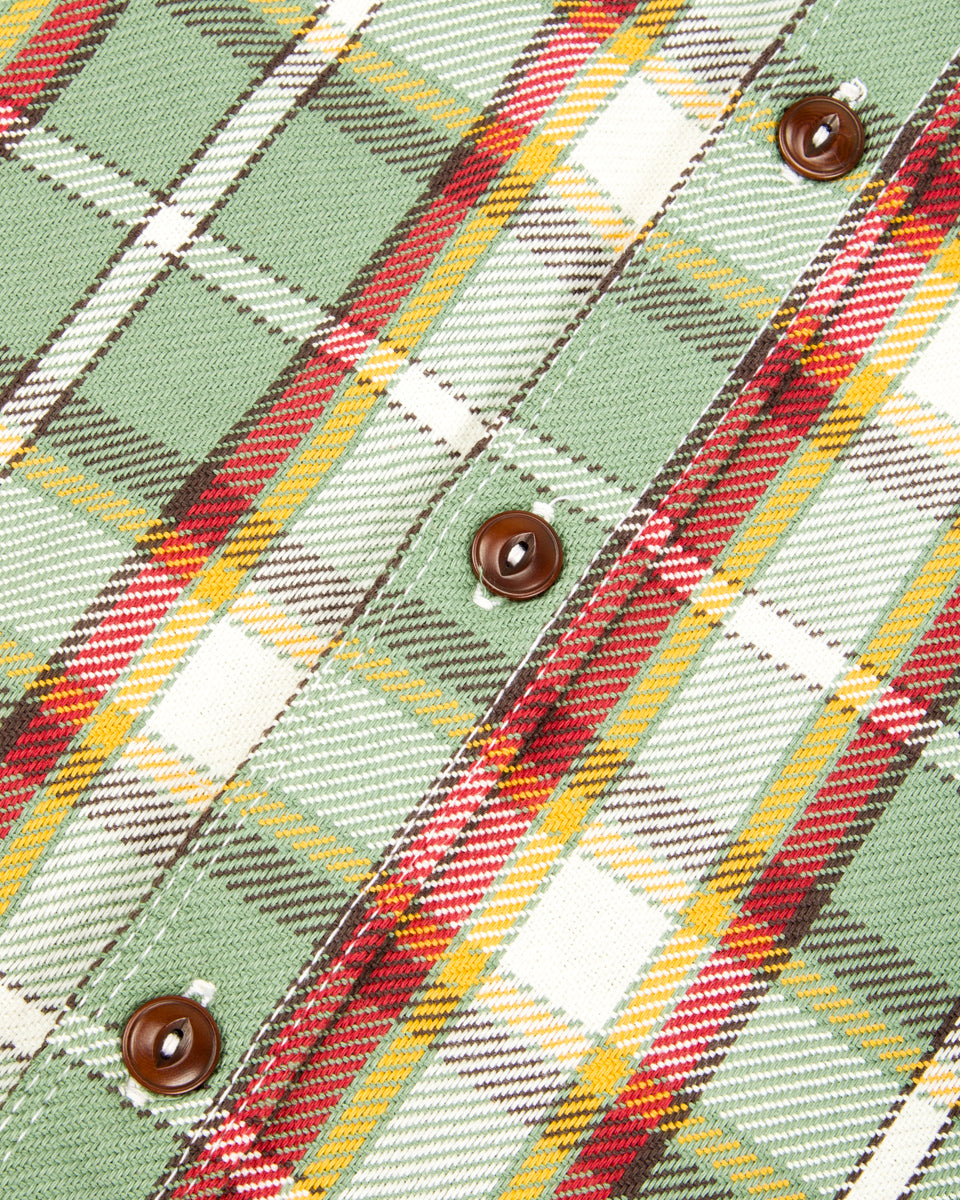 Freenote Wells Workshirt - Aloe Green Plaid - Standard & Strange