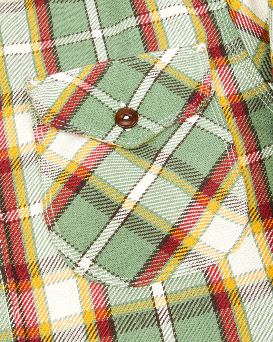 Freenote Wells Workshirt - Aloe Green Plaid - Standard & Strange