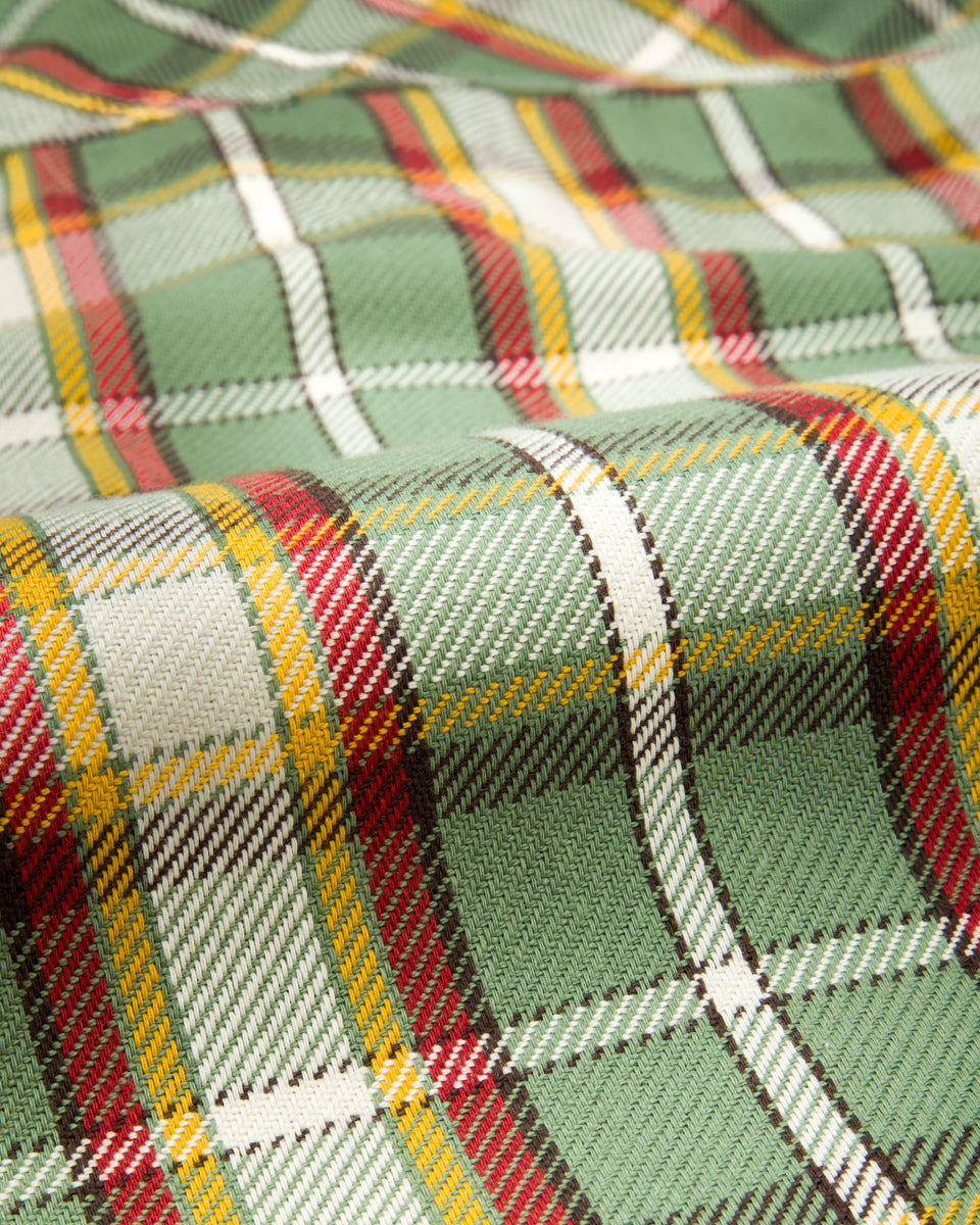 Freenote Wells Workshirt - Aloe Green Plaid - Standard & Strange