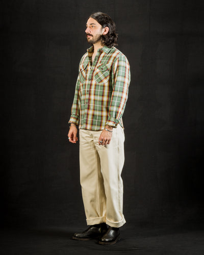 Freenote Wells Workshirt - Aloe Green Plaid - Standard & Strange