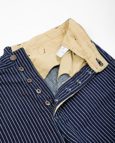 Freenote Western Pant - Blue Dobby Stripe - Standard & Strange
