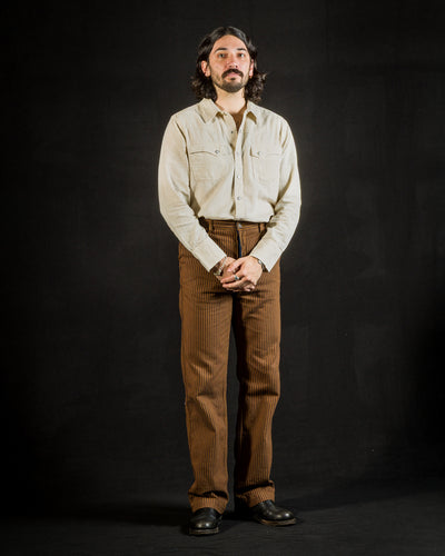 Freenote Western Pant - Brown Herringbone Dobby - Standard & Strange