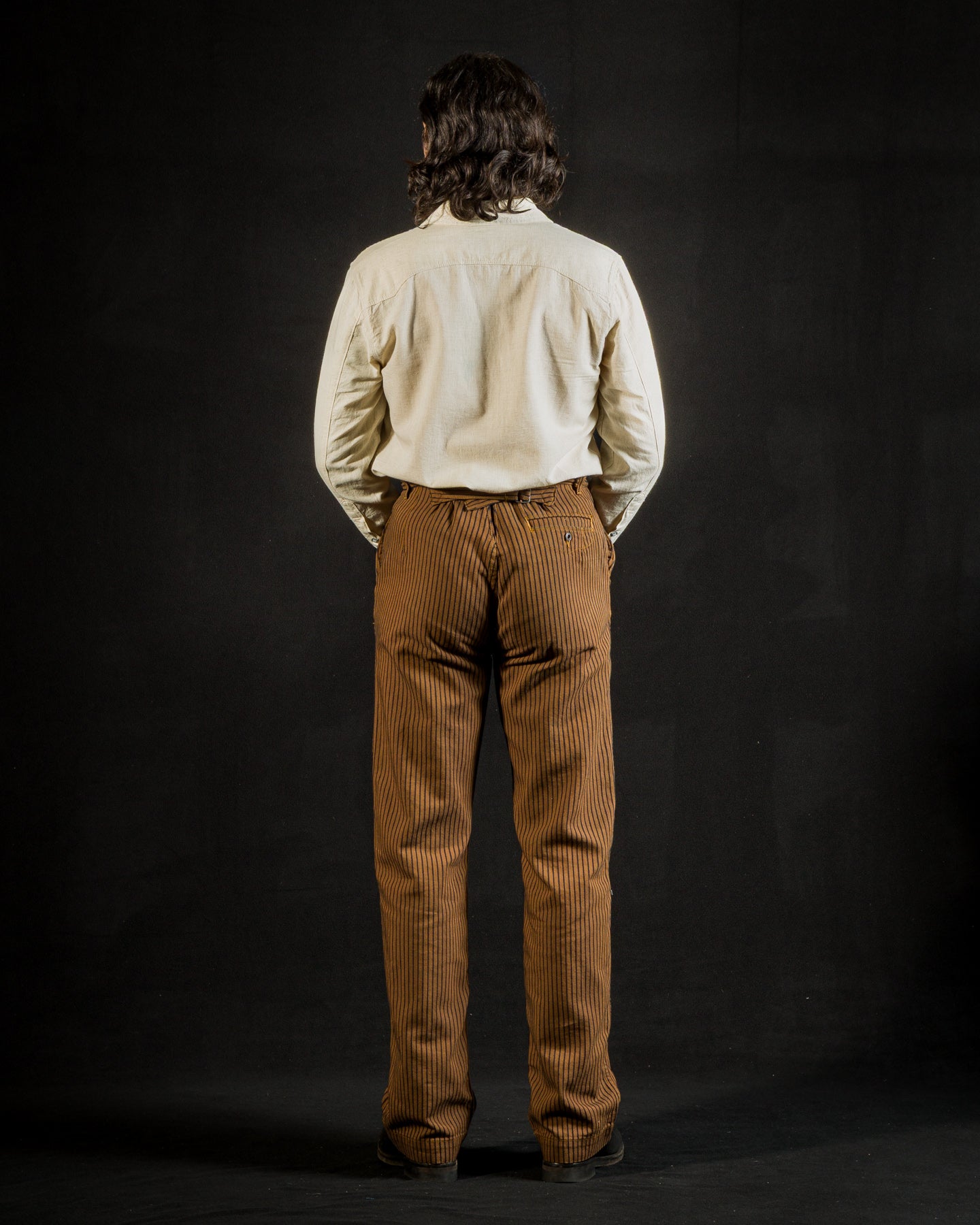Freenote Western Pant - Brown Herringbone Dobby - Standard & Strange