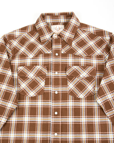 Freenote Western Scout Shirt - Brown Plaid - Standard & Strange