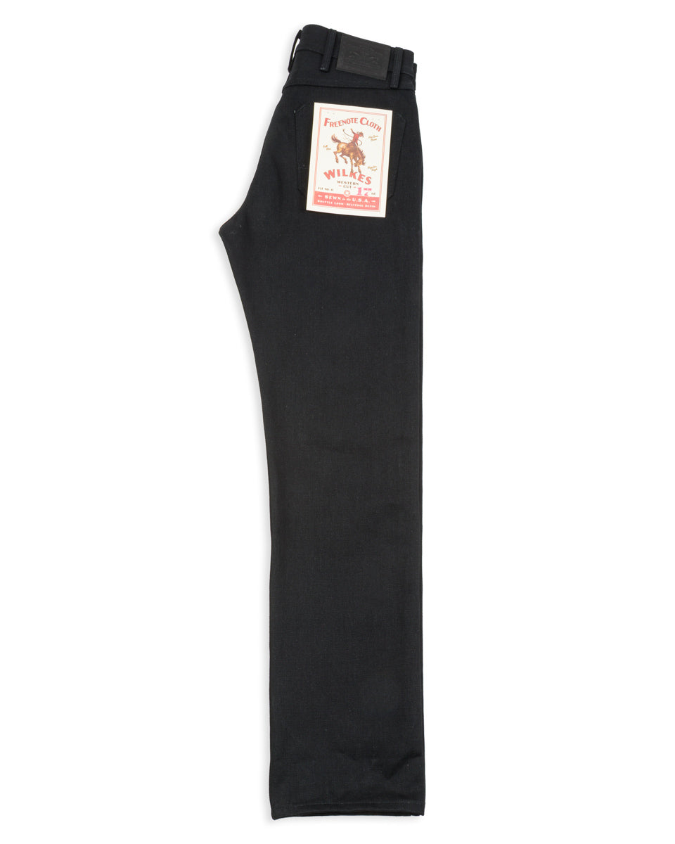 Freenote Wilkes Western - 17oz Black Slub - Standard & Strange