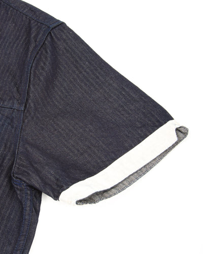 Freenote Yorba Zip S/S - Navy Herringbone - Standard & Strange